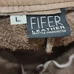 Vintage FIFER leather news boy cab driver hat Size L Fifer Leather | Accessories | Vintage Fifer Leather News Boy  main image 4